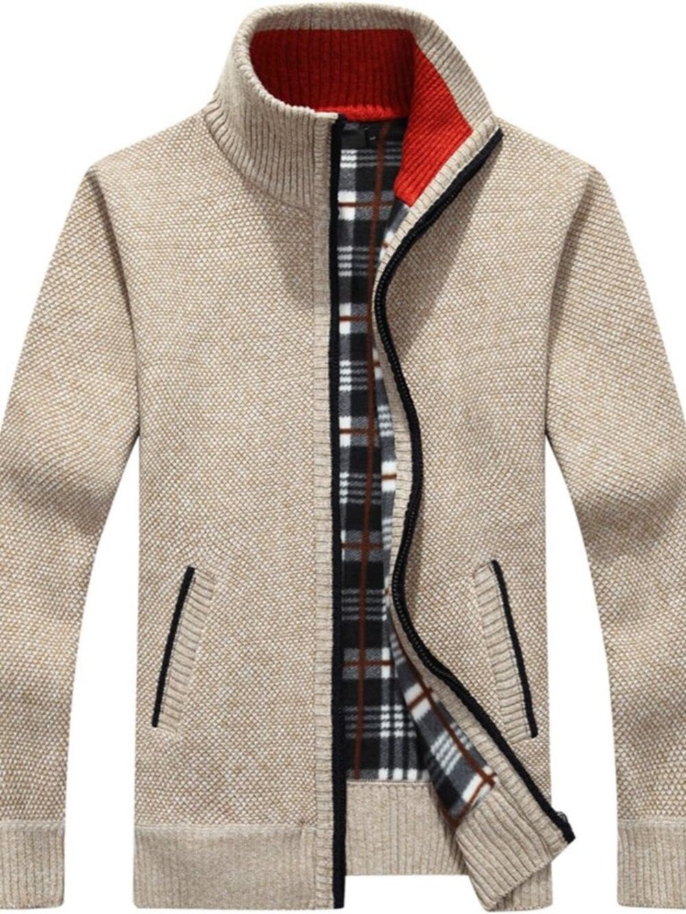 Men's Cardigans Slim Fit Button Front Sweater